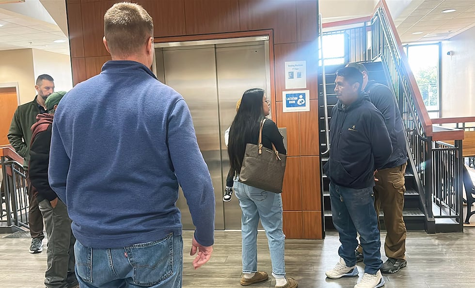 Jose Jeronimo Guardian, 48, was detained for deportation in the Clinton County Courthouse on...