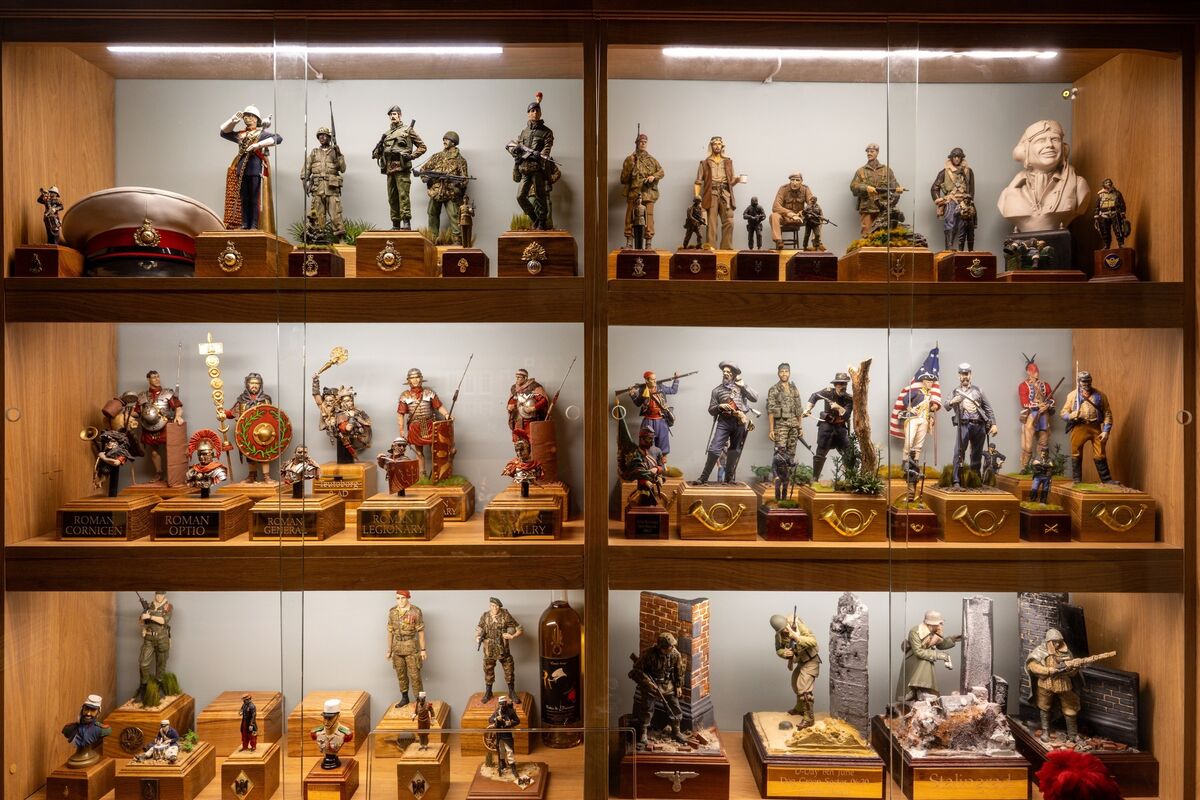 Scenes and figures from the vast military collection. Picture: Chani Anderson