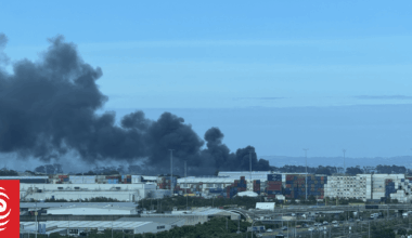 Industrial fire burning in Wiri in south Auckland