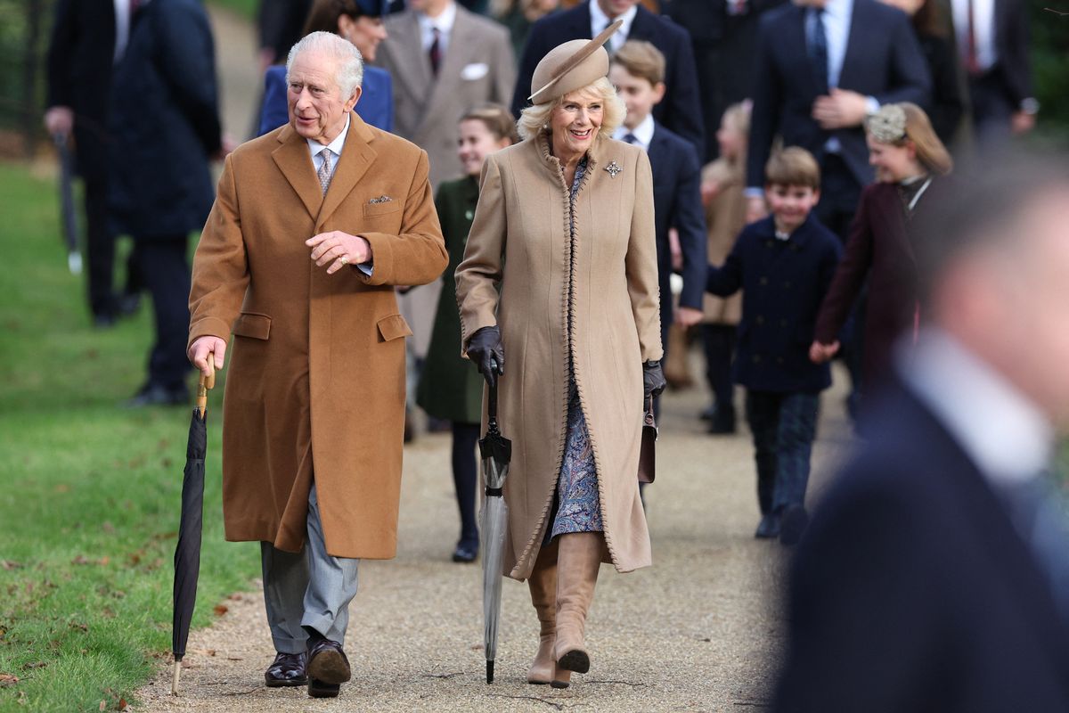 King Charles and Queen Camilla at Sandringham