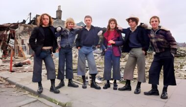 Photo taken in the ruins of the old Smithfield Market area, Belfast. 4th June 1974. (Tewkesbury)