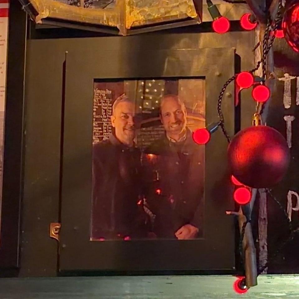 Owner of pub where William filmed Apple TV special with Eugene Levy raves about how ‘normal’ he is, shows commemorative plaque