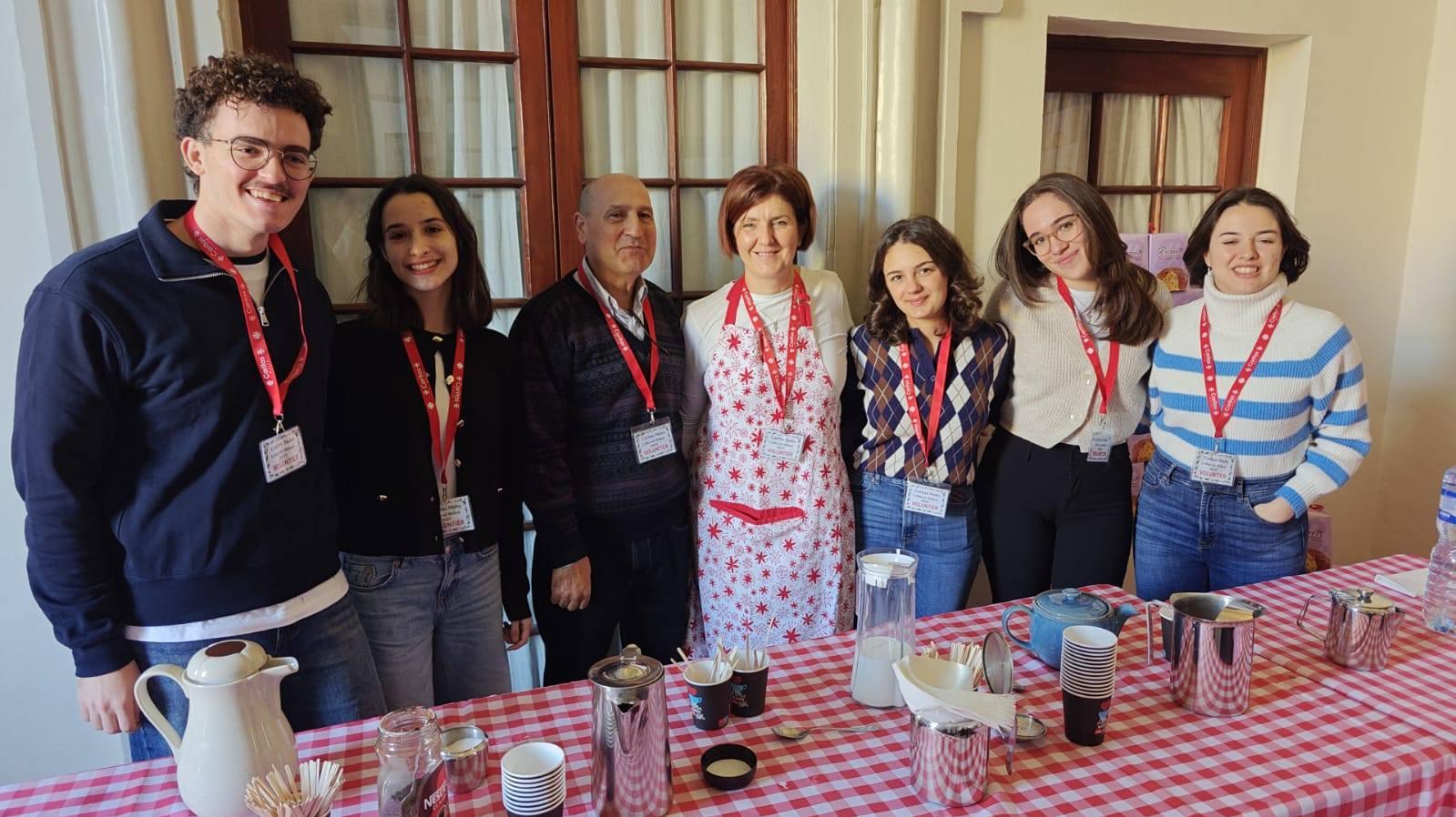 Between 80 and 100 volunteers turned up to the curia to lend a hand. Photo: Caritas Malta/Facebook.