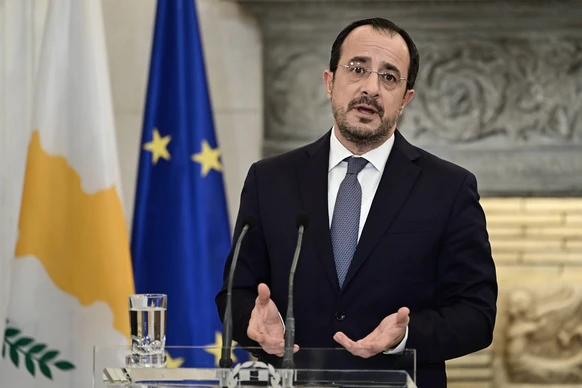 Griechenland - Athen, Treffen des Obersten Kooperationsrates Griechenland-Zypern unter Beteiligung des griechischen Premierministers Kyriakos Mitsotakis und des Pr