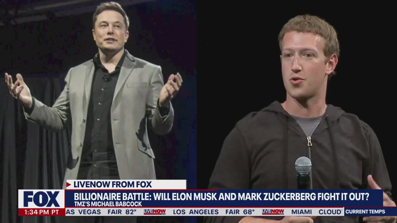 Elon Musk, Mark Zuckerberg agree to cage fight