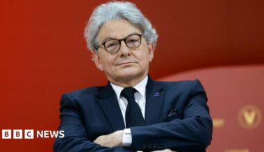 Internal Market European Commission Commissioner, Thierry Breton, attends the Viva Technology show at Parc des Expositions Porte de Versailles on 24 May 2024 in Paris, France.