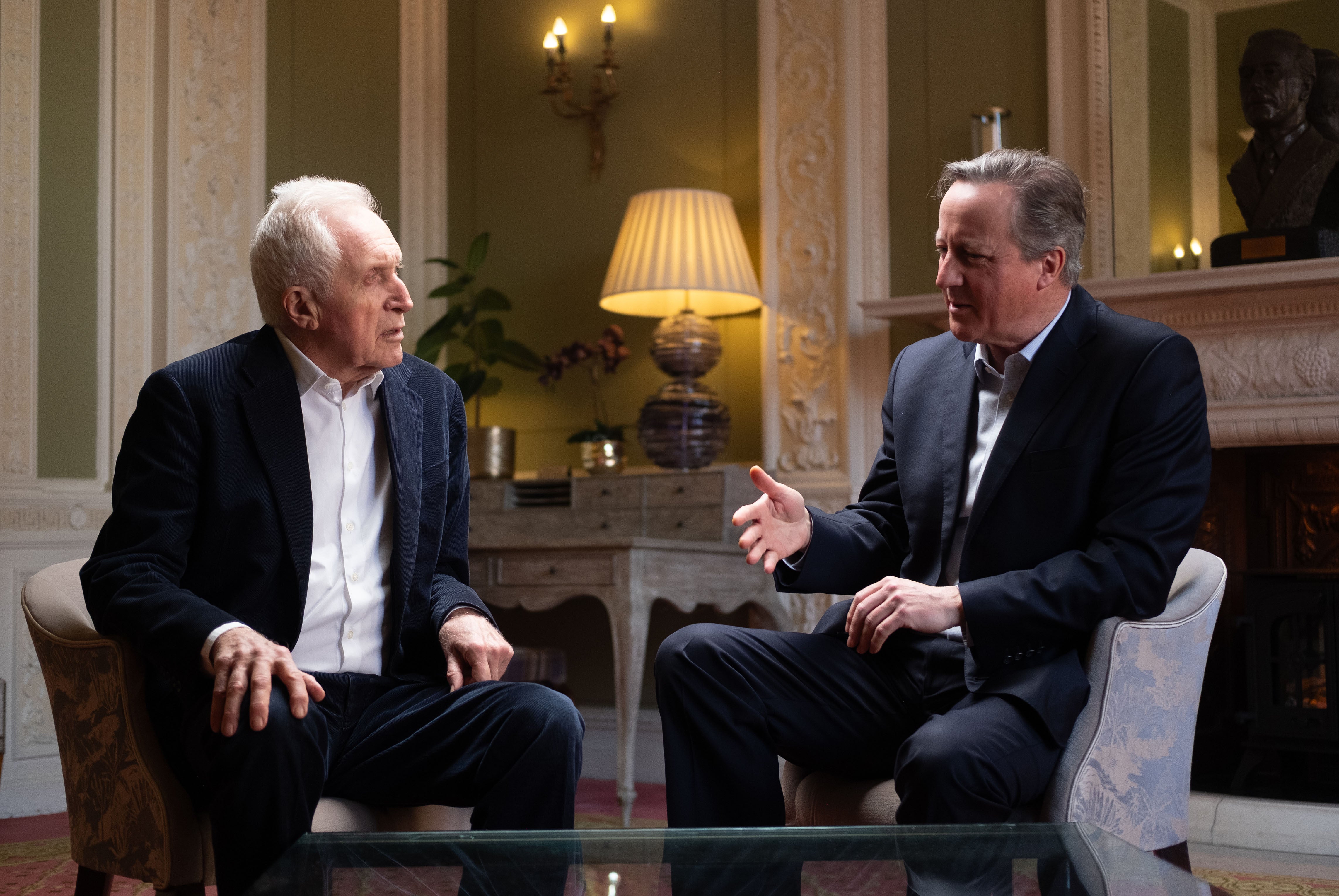 Dimbleby interviewing David Cameron in 'What's the Monarchy For?'