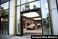 A showroom for Chinese electric car maker Nio in central Berlin in August 2023.