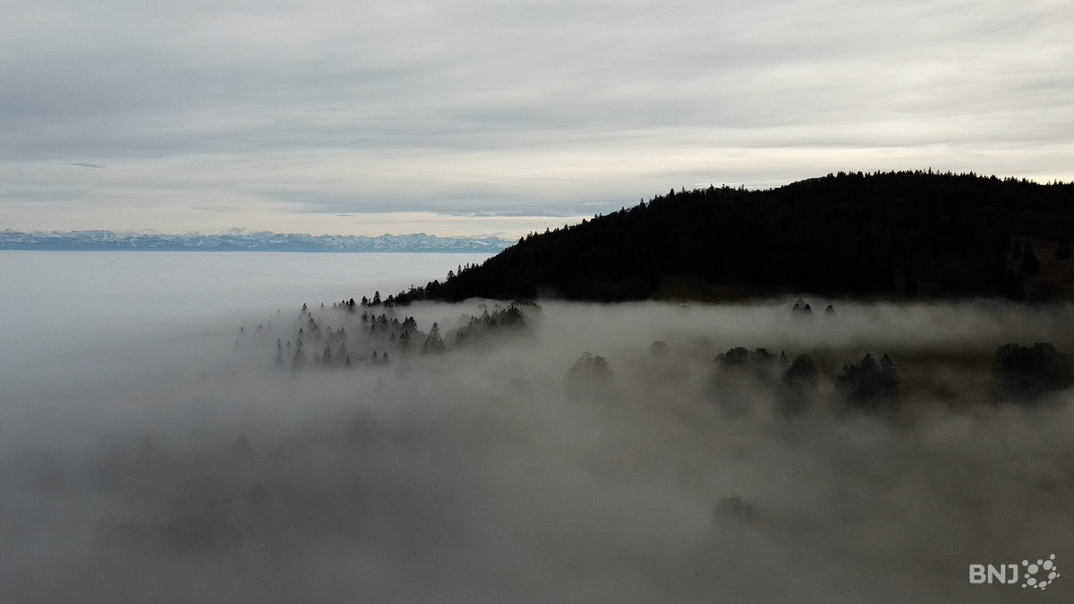Un mois de décembre particulièrement sombre en Suisse, le Jura plutôt épargné