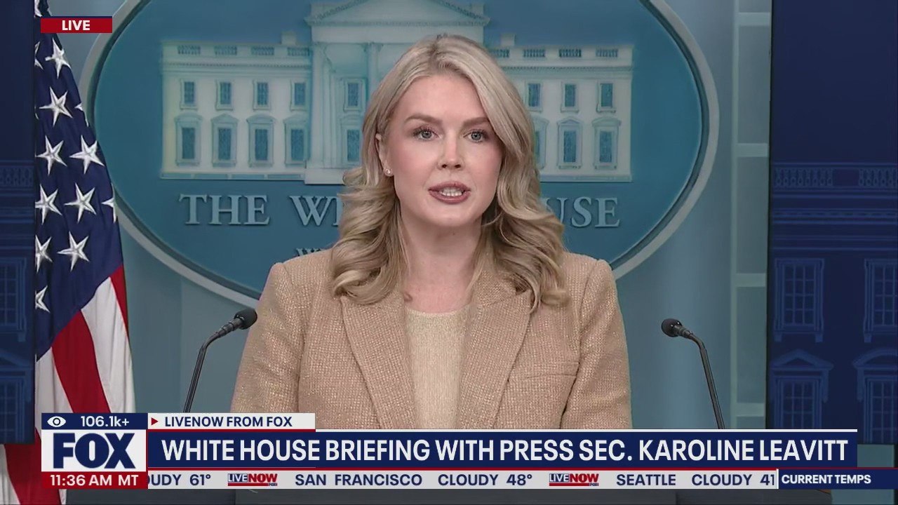 White House briefing with Karoline Leavitt