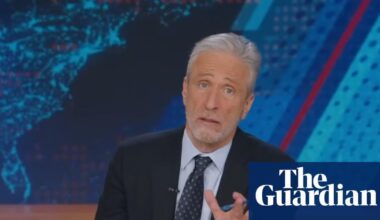 Jon Stewart on Fifa’s peace prize: ‘An entirely fictitious golden butt plug’