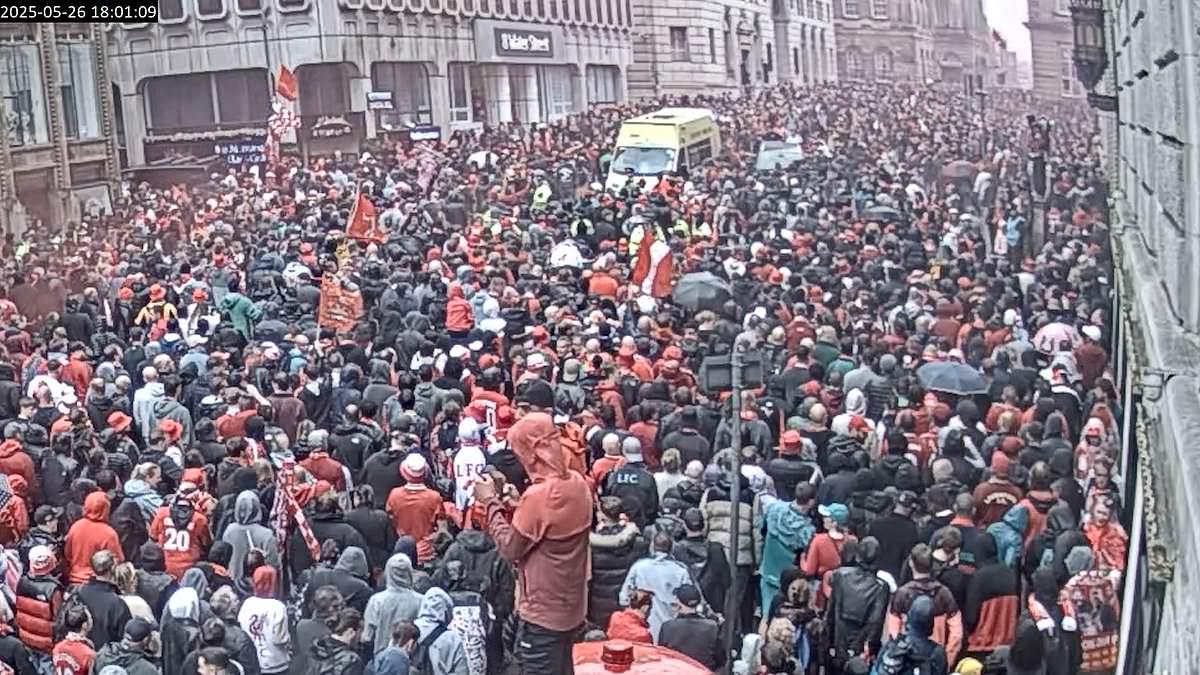 Moment ex-marine screams 'get out the f***ing way' as he ploughs car into Liverpool victory parade crowd in fit of rage - as he is jailed for 21 years and six months