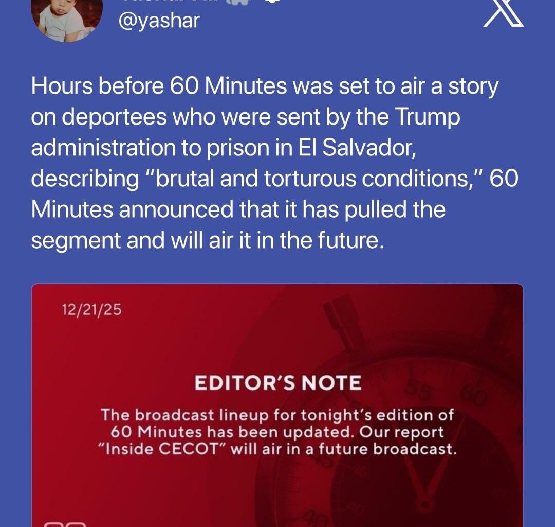 60 Minutes Unexpectedly Postpones Trump Immigration Segment Under Conservative-Friendly CBS Leadership