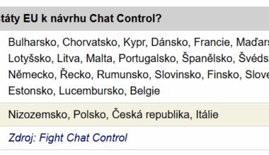 Proti Chat Controlu už jsme zůstali ve čtyřech