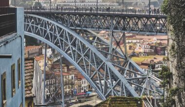 Ponte Luís I vista da Rua Arnaldo Gama