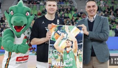 Murić dobil čuden občutek, ko se je v Stožicah ogreval na drugem košu