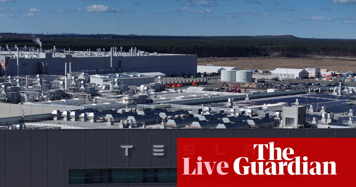 Tesla sales fall across Europe again as BYD surges; Ryanair fined €235m by Italy’s competition authority – business live | Business