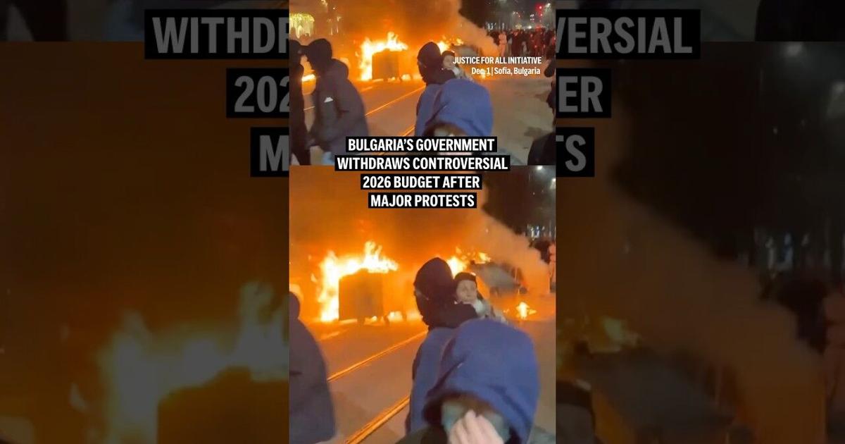 Bulgaria’s government withdraws controversial2026 budget after major protests | Videos