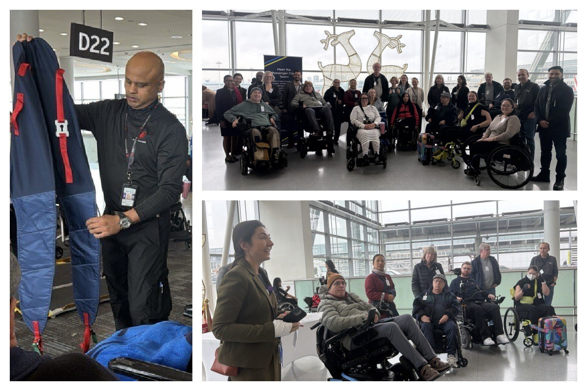 YYZ, AC host accessibility rehearsal tour for spinal cord injury community