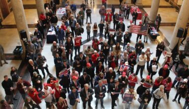 Turning Point USA rally draws supporters of redistricting to Indiana Statehouse | Politics