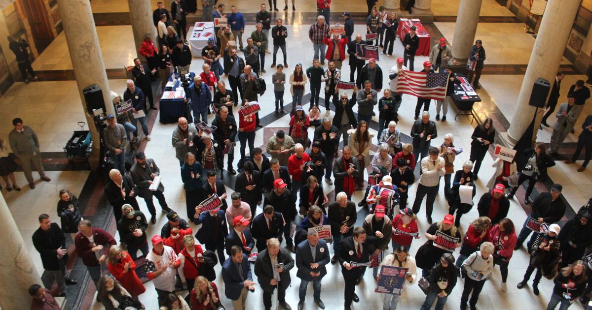 Turning Point USA rally draws supporters of redistricting to Indiana Statehouse | Politics