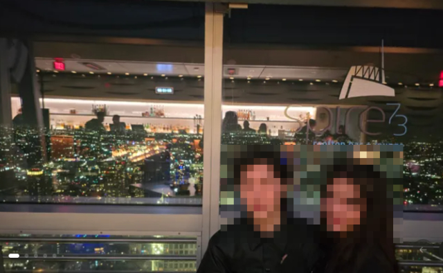 This photo shows Hwang Tae-ha, a 39-year-old Korean man, left, and his wife Xelena Diaz. Hwang was taken into custody by Immigration and Customs Enforcement on Oct. 29 immediately after completing his green card interview in downtown Los Angeles. [SCREEN CAPTURE]