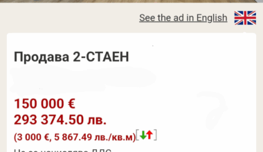 Спад на цените на имотите.