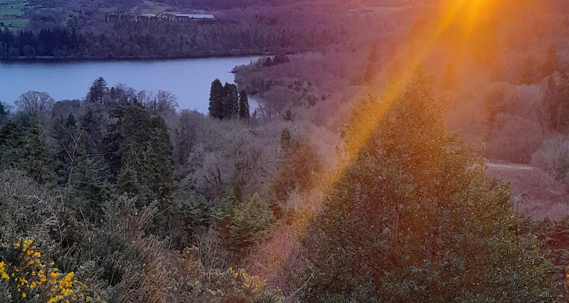 Sunset over Castlewellan.
