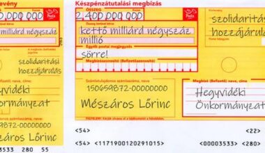 Kovács Gergely egyenesen Mészáros Lőrincnek küldené a XII. kerület szolidaritási adóját - egy sárga postai csekken, sörre