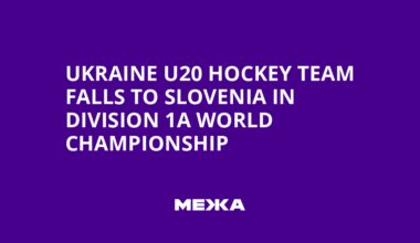 Ukraine U20 Hockey Team Falls to Slovenia in Division 1A World Championship | Ukraine news