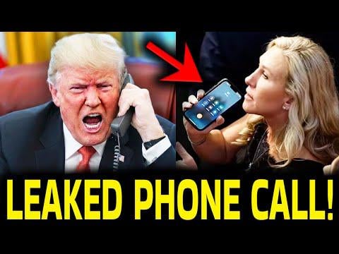 Marjorie LEAKS Epstein PHONE CALL With Trump... It's BAD
