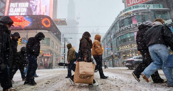 Freezing rain, blowing snow expected to slam much of Eastern Canada