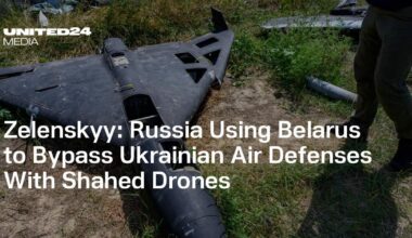 Zelenskyy: Russia Using Belarus to Bypass Ukrainian Air Defenses With Shahed Drones