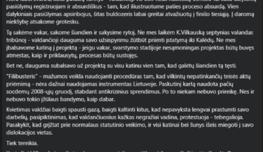 Šimonytė apie LRT situaciją.