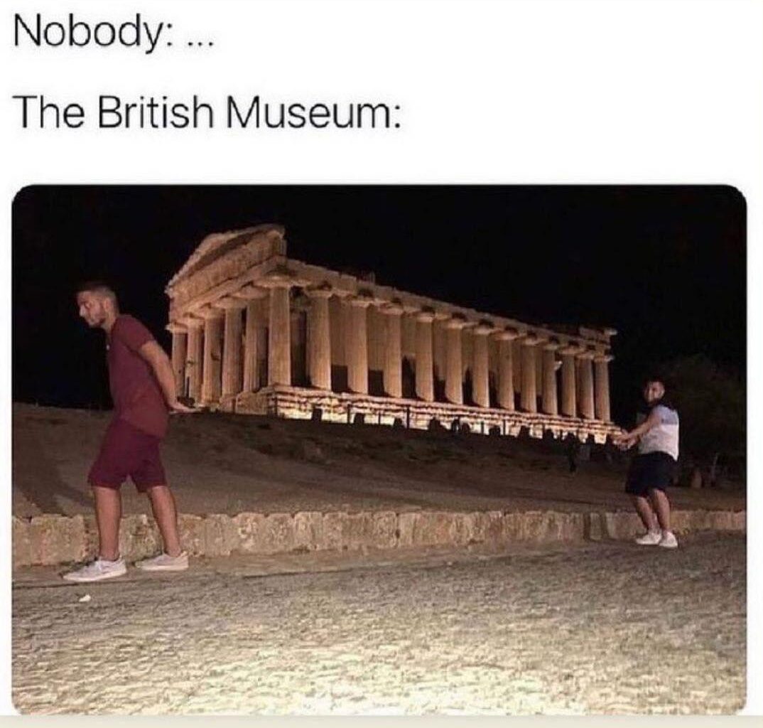 British museum will take anything but jokes