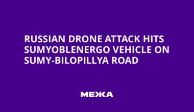 Russian Drone Attack Hits Sumyoblenergo Vehicle on Sumy-Bilopillya Road