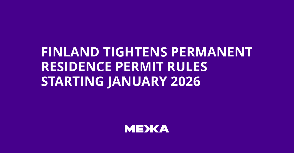 Finland Tightens Permanent Residence Permit Rules Starting January 2026 | Ukraine news