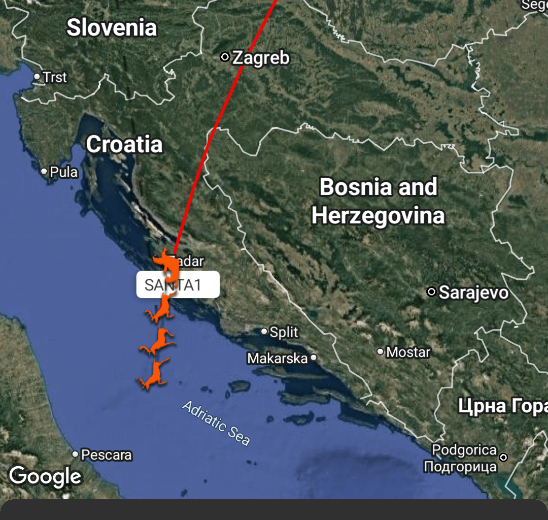 Djed mraz je proletao Hrvatsku