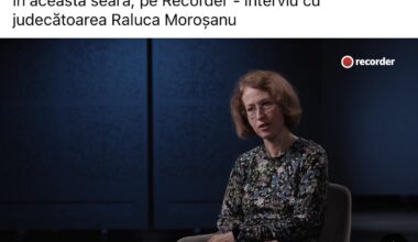 Interviu cu Raluca Moroșanu, cea mai curajoasă judecătoare a momentului - diseară pe Recorder