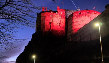 Edinburgh Castle the other night