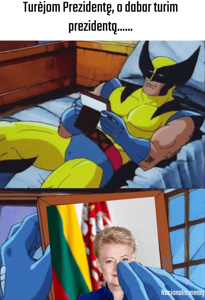 Kai esamas prezidentas neturi stuburo gali tik svajoti...