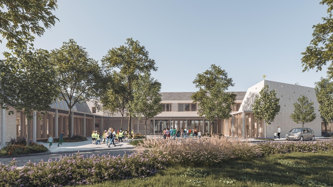 Az Ártér Építész Műterem Kft. I. díjas pályaműve. Forrás: Parokia.hu (Építészfórum archívum)
