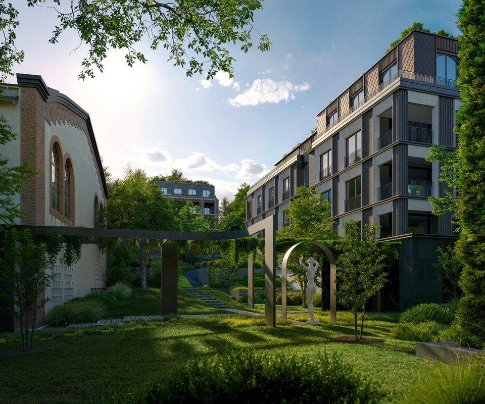 A Gellért Green Rezidencia látványterve. Forrás: Market Asset Management (Építészfórum archívum)
