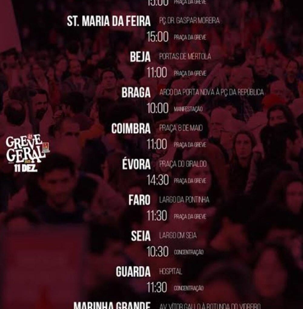 Apelo a todos: Solidariedade com os trabalhadores em greve (Dia 11)