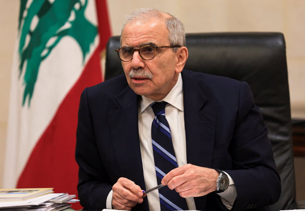 Lebanese Prime Minister Nawaf Salam on Wednesday. Photo: Reuters Lebanese Prime Minister Nawaf Salam on Wednesday. Photo: Reuters