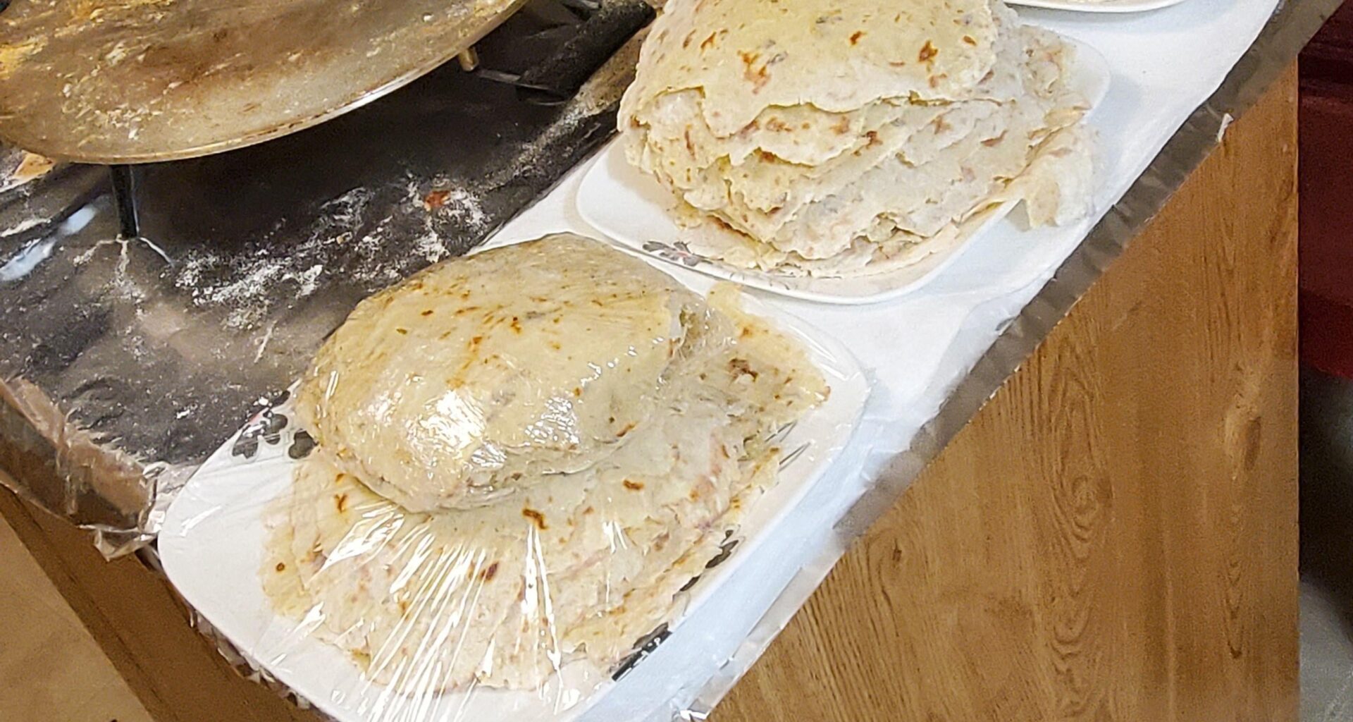 Canadian Norwegian tradition. So much lefse! Got my 9yr old daughter to help me this year. God jul!