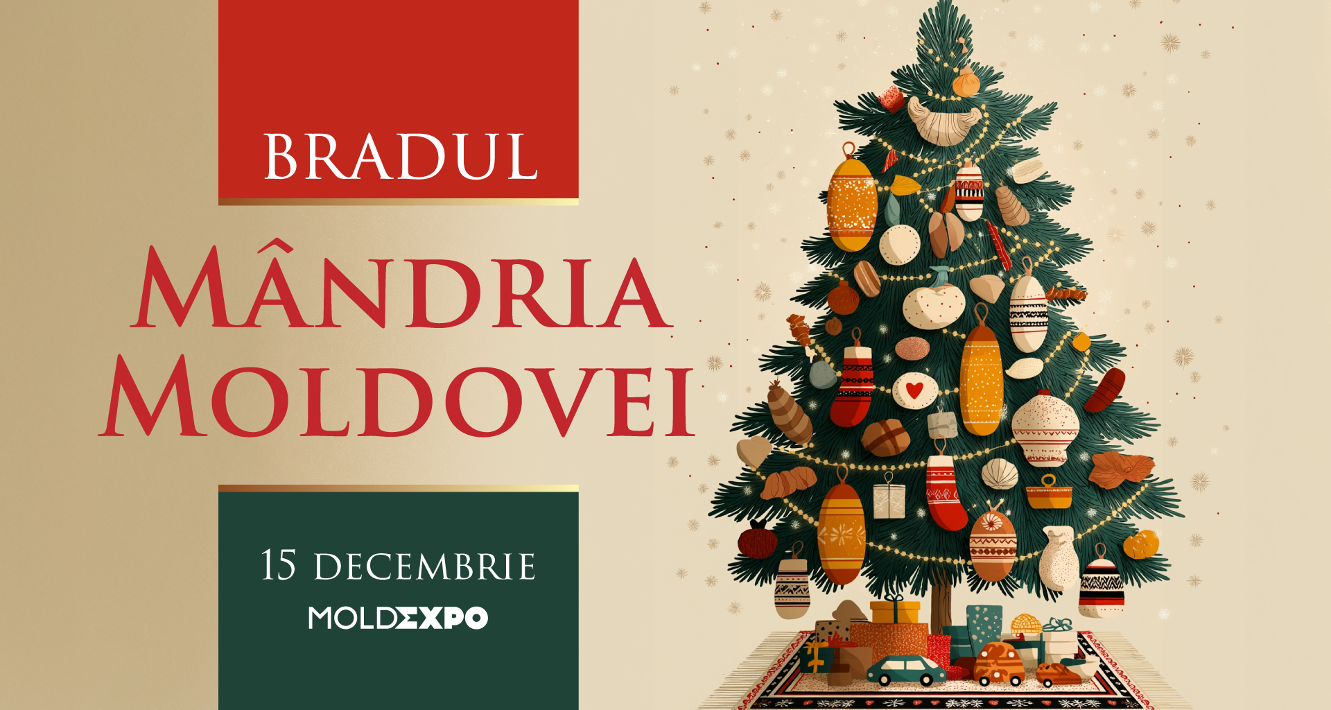 Moldexpo to host Moldova's only Christmas tree adorned by local producers