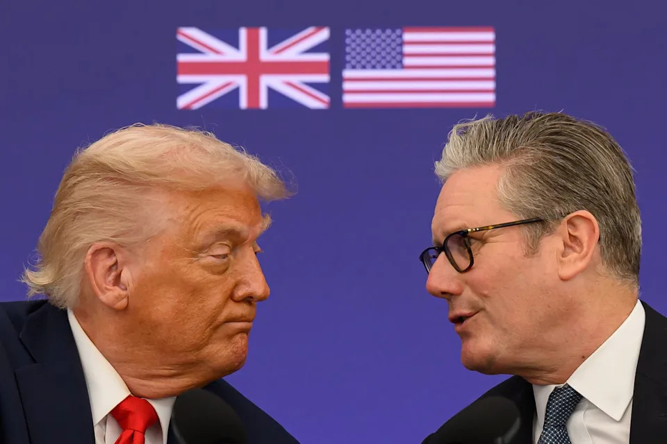 Still a special relationship? Donald Trump and Keir Starmer reportedly get along well, but voters are unsure about whether the US can be trusted to come to Britain’s aid (PA)