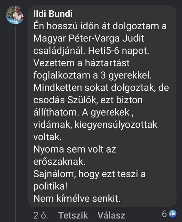 Megszólalt Magyar Péter és Varga Judit házvezetőnője!