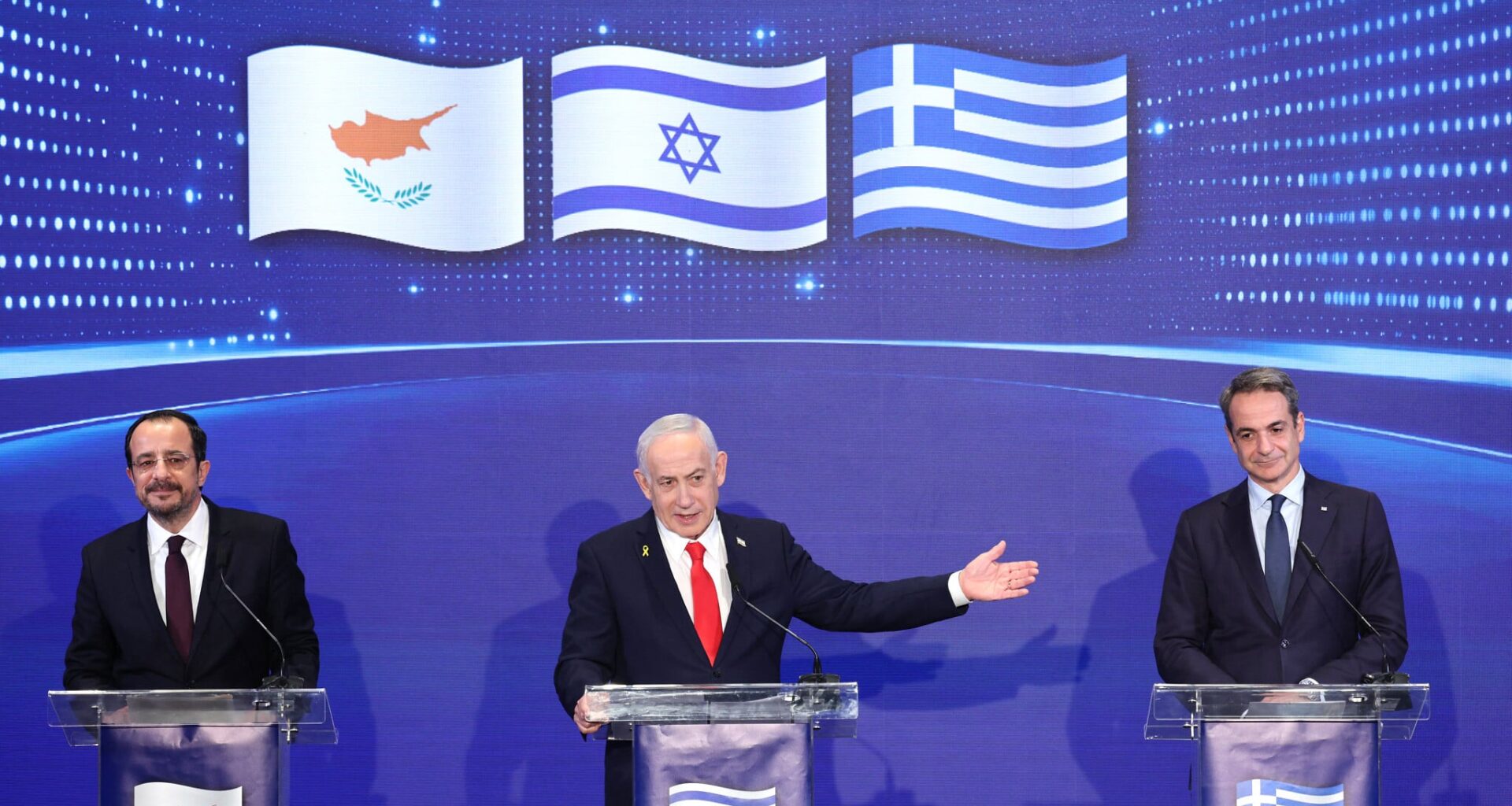 Netanyahu uses summit of Israel, Greece, Cyprus leaders to send warning to Turkey